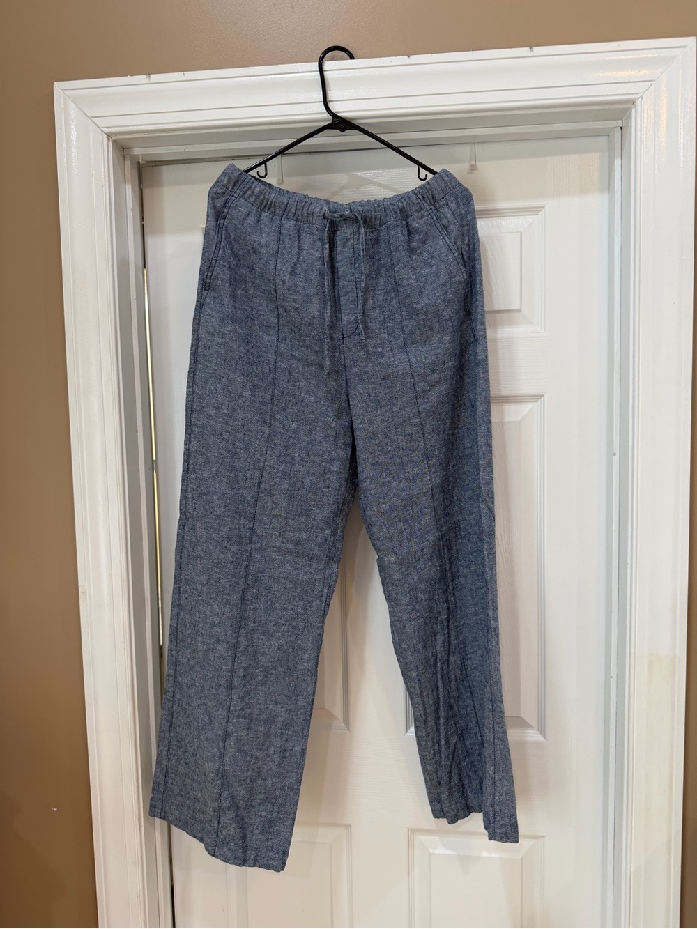 GAP Wide-Leg Pants in Heathered Blue
